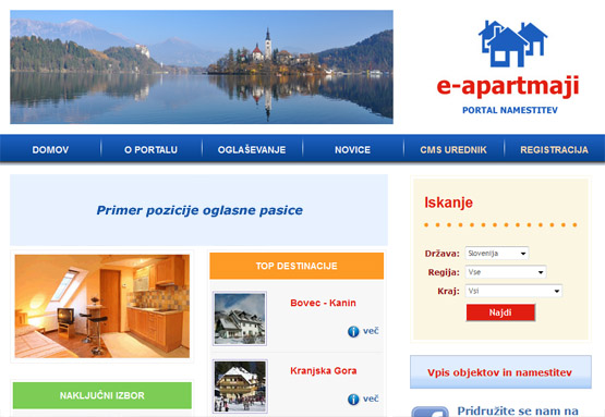 Apartmaji Slovenija :: Oglaševanje